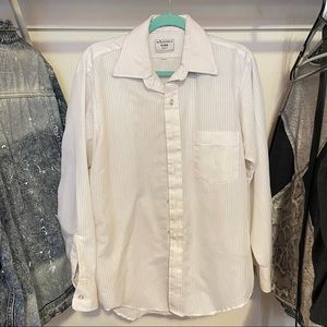 Arrow Kirk Kent Striped White Button Up